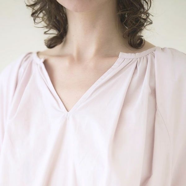 オーガニックコットン アリウムパフスリーブワンピース