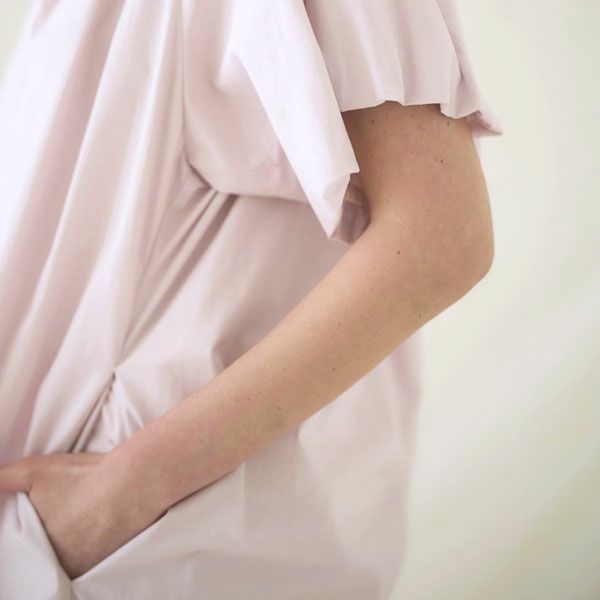 オーガニックコットン アリウムパフスリーブワンピース