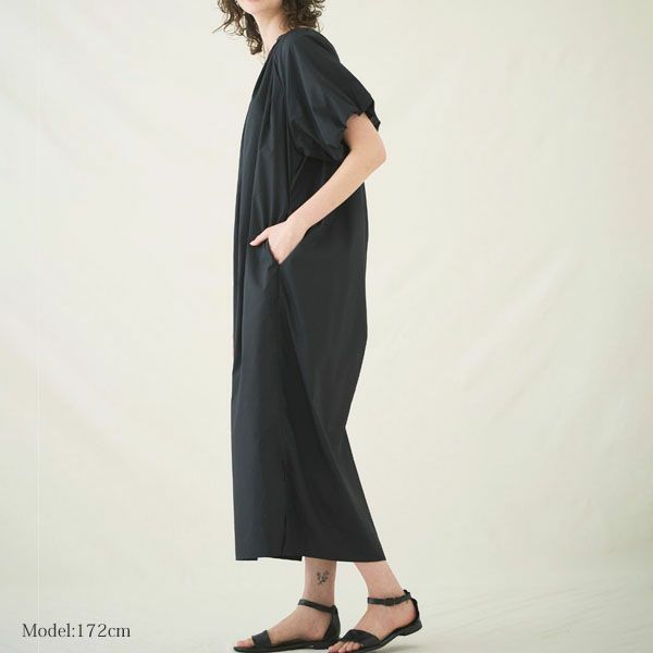 オーガニックコットン アリウムパフスリーブワンピース