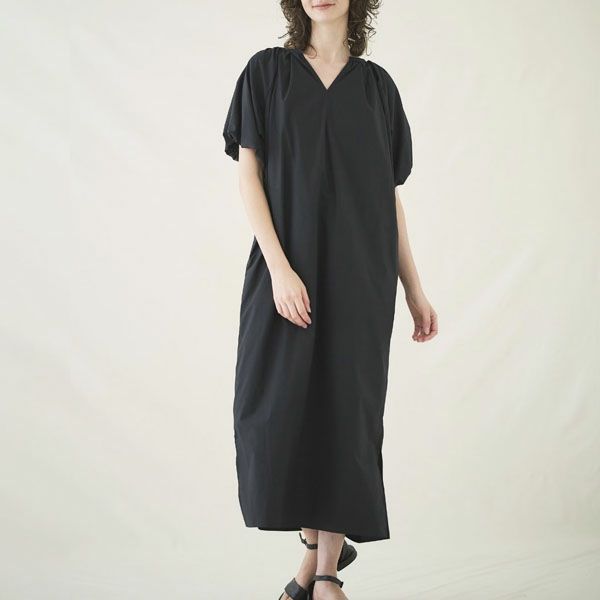 オーガニックコットン アリウムパフスリーブワンピース