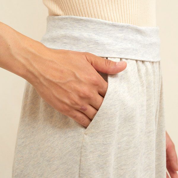 オーガニックコットン ファインニット腹巻ショートキュロット