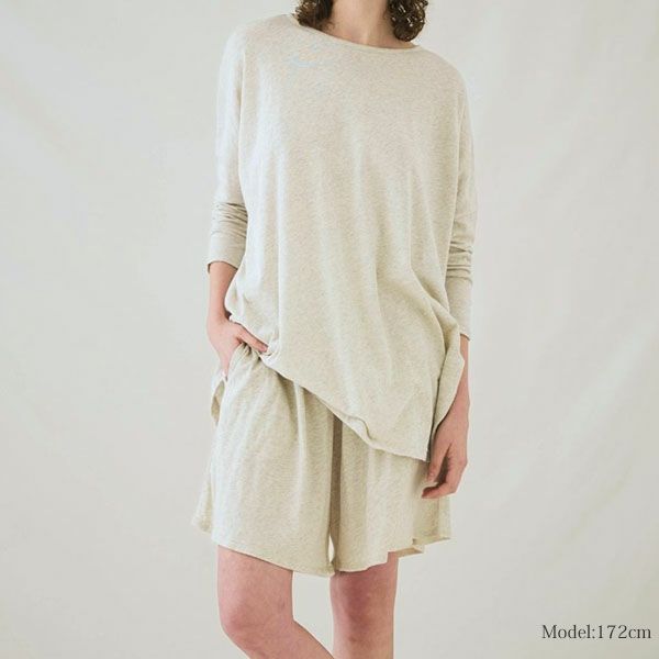 オーガニックコットン ファインニット腹巻ショートキュロット