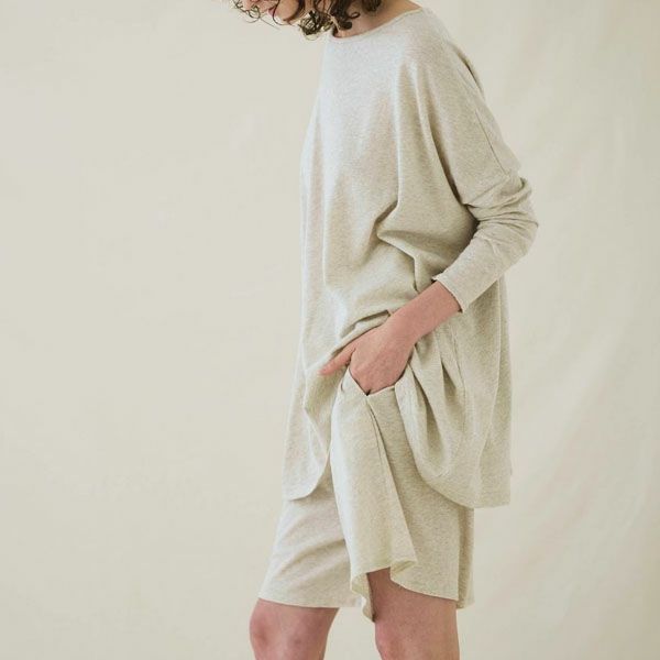 オーガニックコットン ファインニット腹巻ショートキュロット