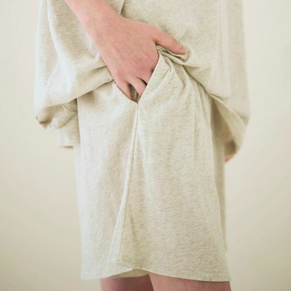 オーガニックコットン ファインニット腹巻ショートキュロット