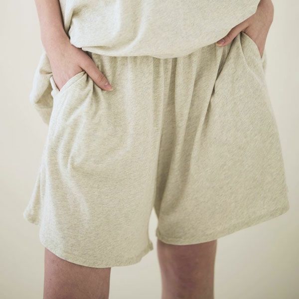 オーガニックコットン ファインニット腹巻ショートキュロット