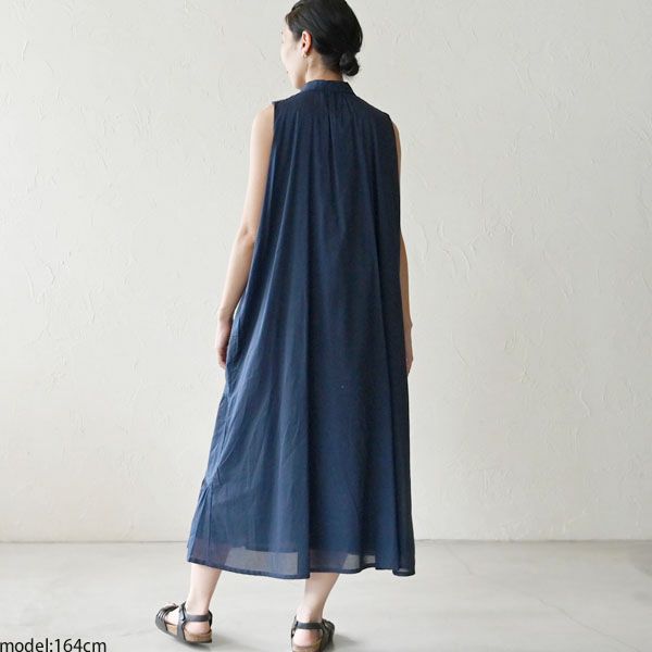 オーガニックコットン ノースリティアードワンピース