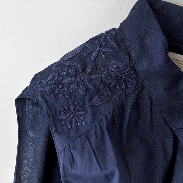 オーガニックコットン ノースリティアードワンピース