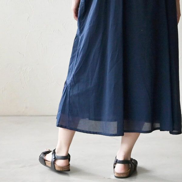 オーガニックコットン ノースリティアードワンピース