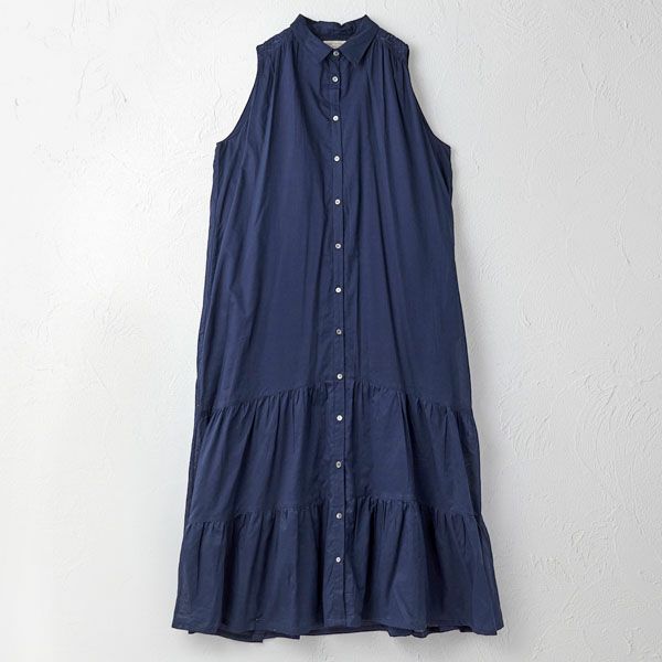 オーガニックコットン ノースリティアードワンピース