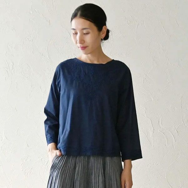 オーガニックコットン ボートネックショートKURTA