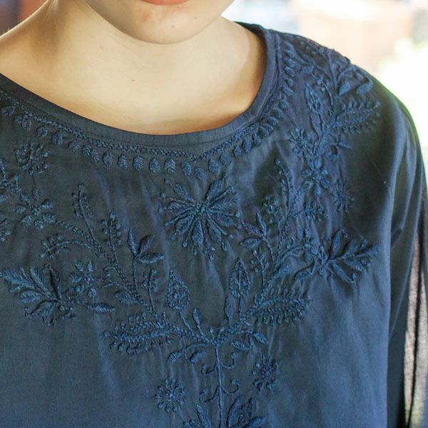 オーガニックコットン ボートネックショートKURTA