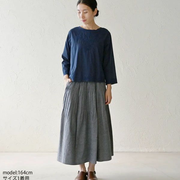 オーガニックコットン ボートネックショートKURTA