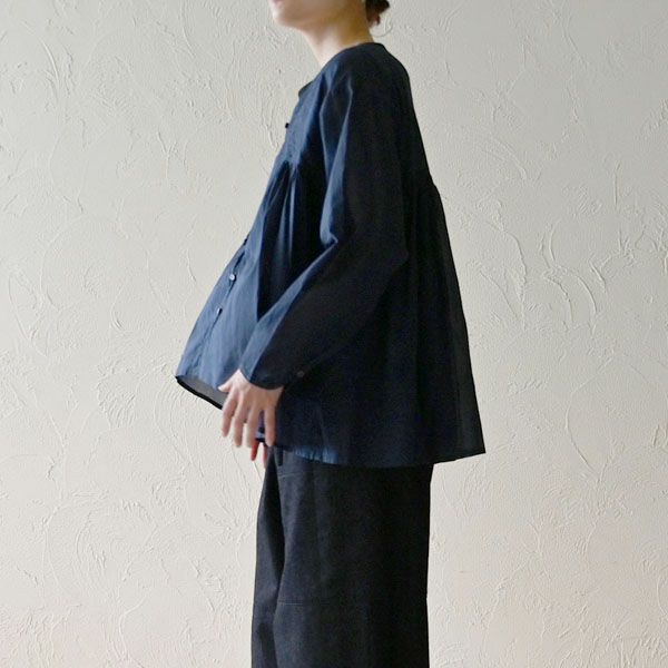 オーガニックコットン ボタニカルブラウス