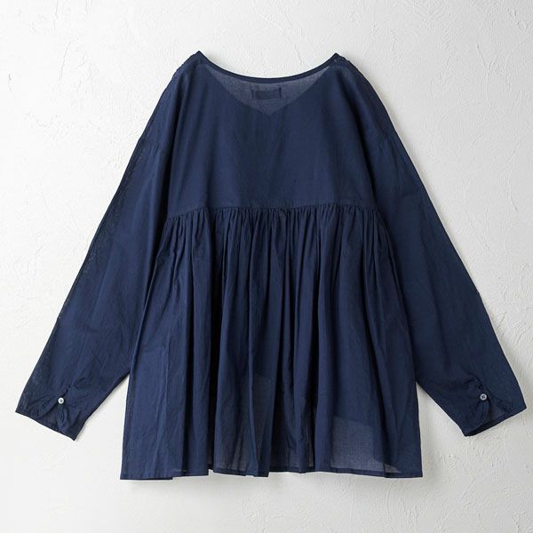 オーガニックコットン ボタニカルブラウス