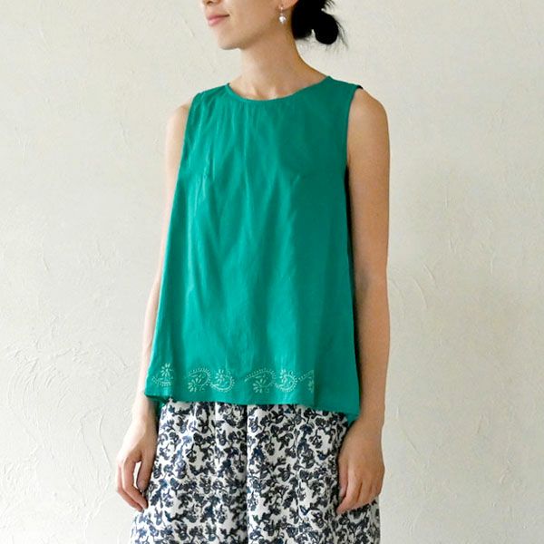 オーガニックコットン ヒラリノースリトップ