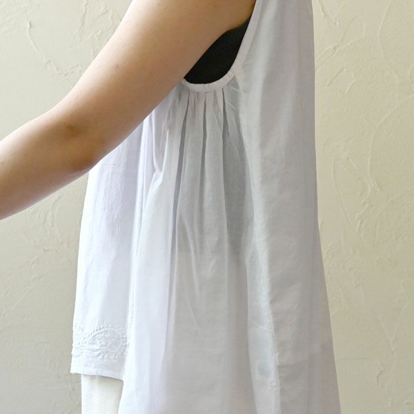 オーガニックコットン ヒラリノースリトップ