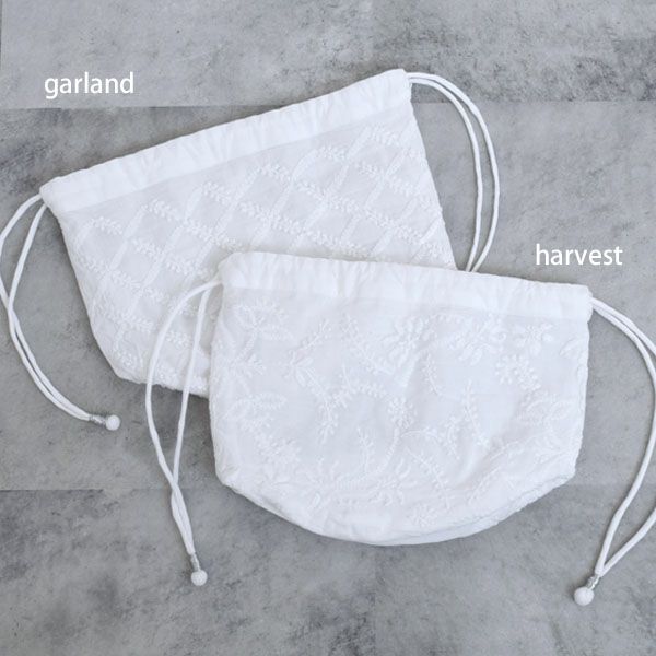 オーガニックコットン 手刺繍タイニーサック