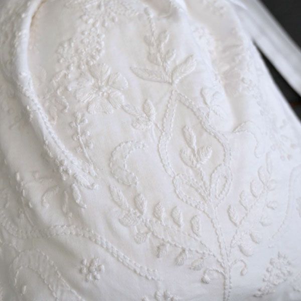 オーガニックコットン 手刺繍タイニーサック