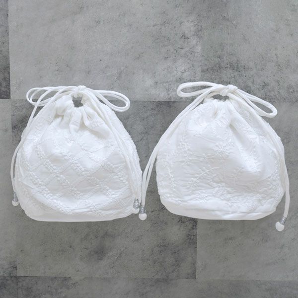 オーガニックコットン 手刺繍タイニーサック