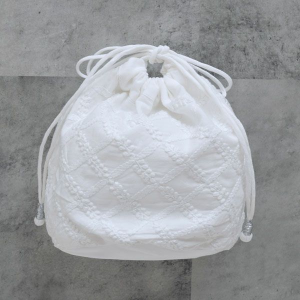 オーガニックコットン 手刺繍タイニーサック