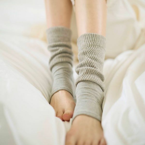 オーガニックコットン オープントゥソックス