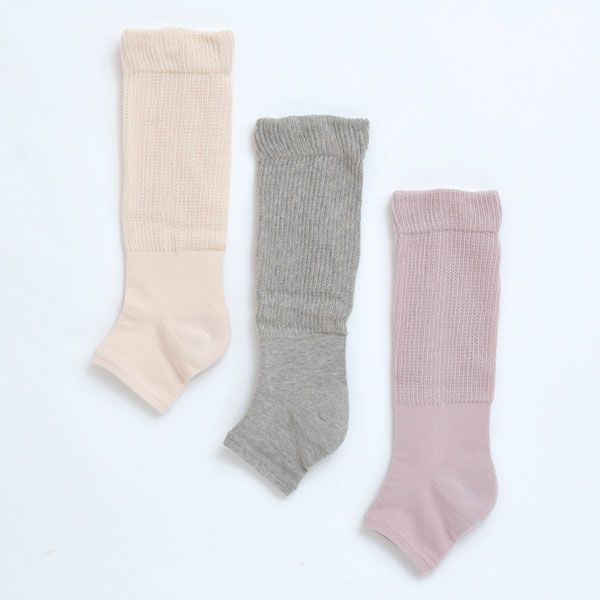 オーガニックコットン オープントゥソックス