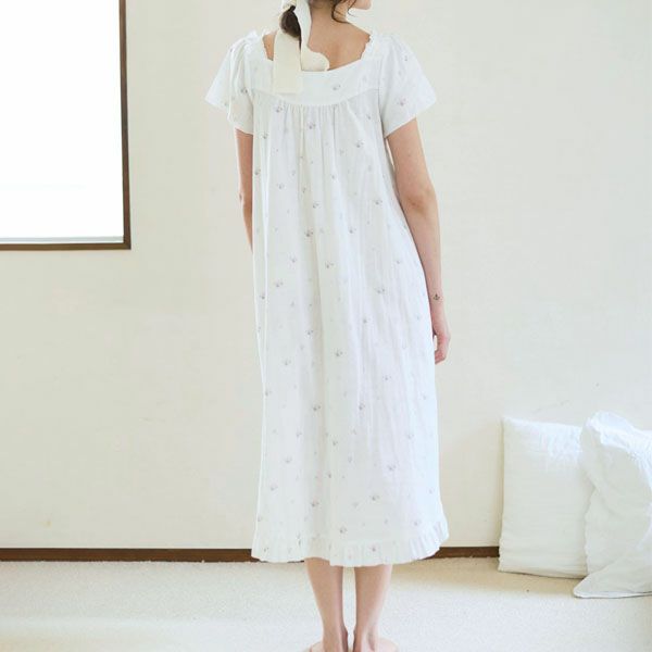 オーガニックコットン プチローズアネモネドレス