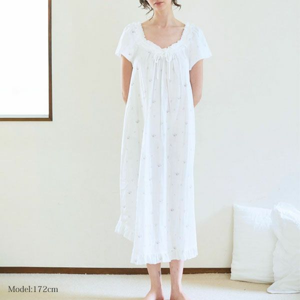 オーガニックコットン プチローズアネモネドレス