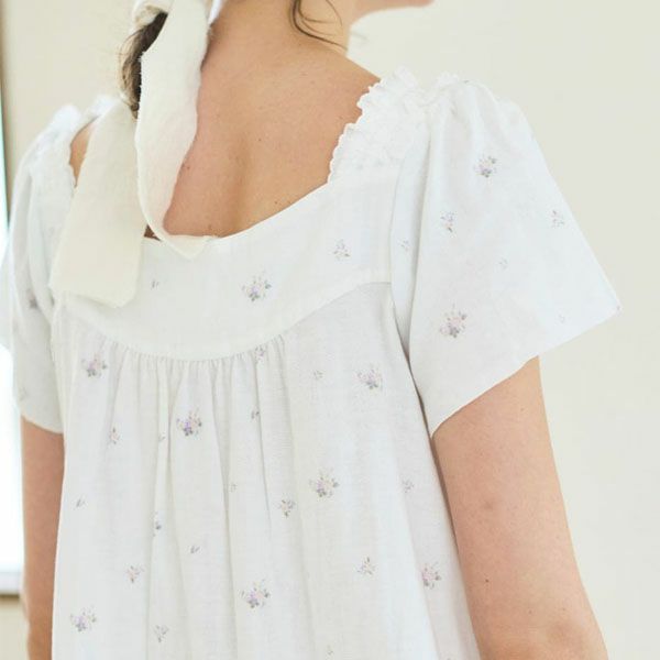 オーガニックコットン プチローズアネモネドレス