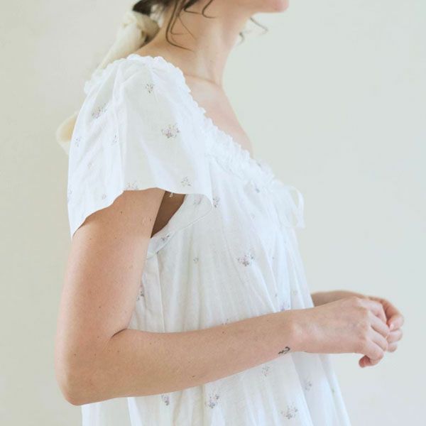 オーガニックコットン プチローズアネモネドレス