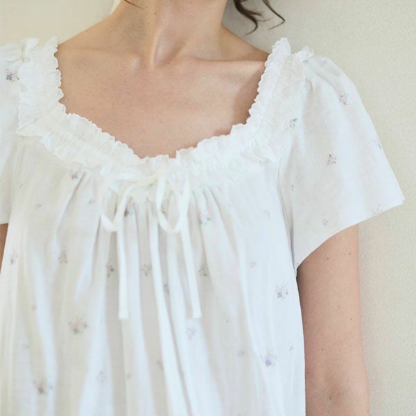 オーガニックコットン プチローズアネモネドレス