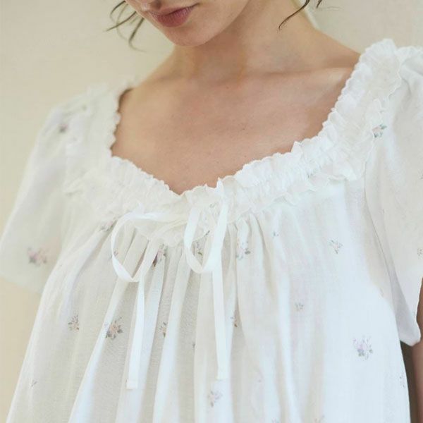 オーガニックコットン プチローズアネモネドレス