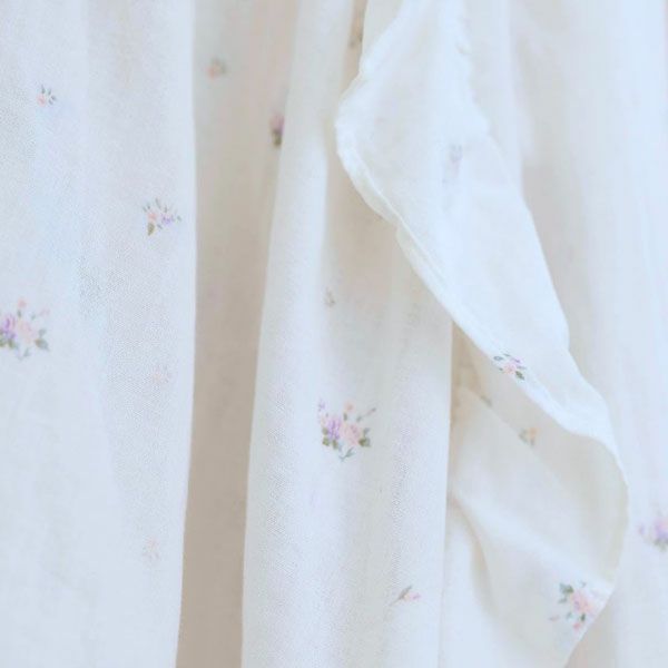 オーガニックコットン プチローズフリルスカート