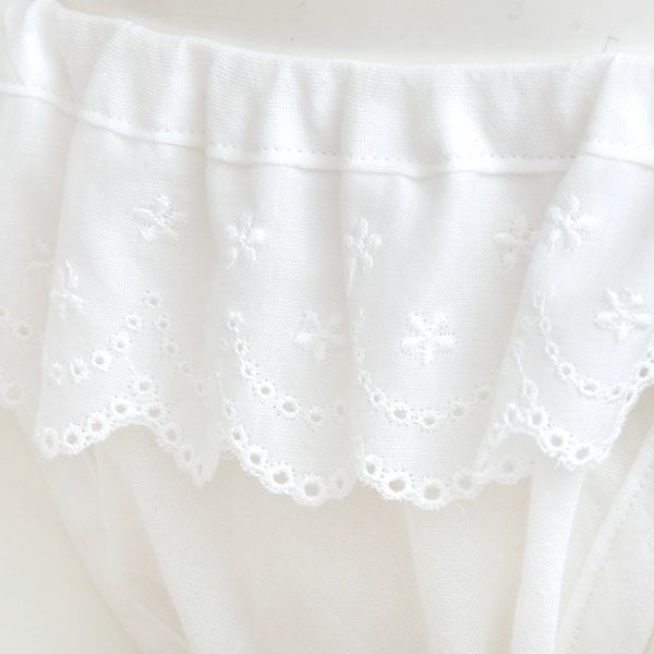 オーガニックコットン ライラックレースストリングショーツ