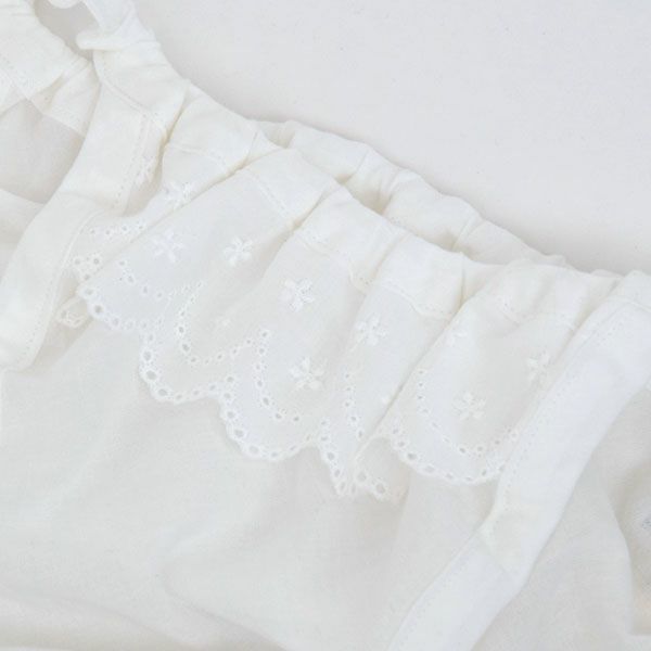 オーガニックコットン ライラックレースストリングショーツ