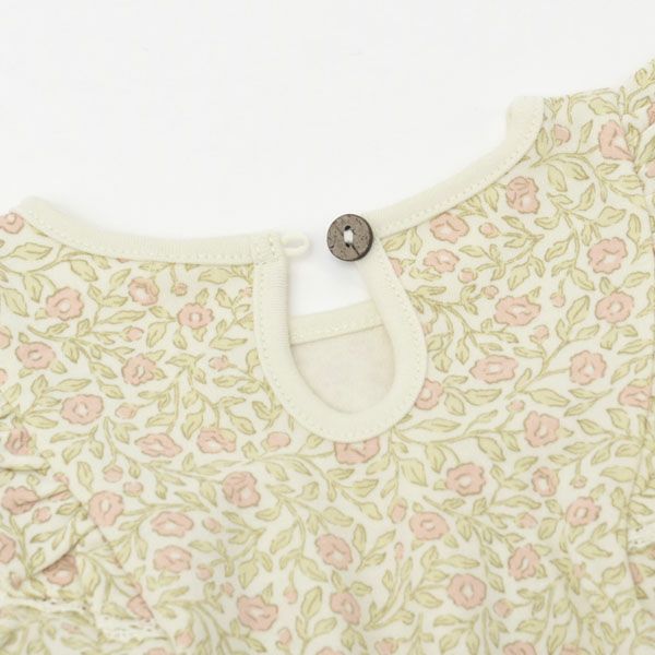 オーガニックコットン ベビー フリル袖ドレス&ブルマ