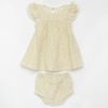 オーガニックコットン ベビー フリル袖ドレス&ブルマ