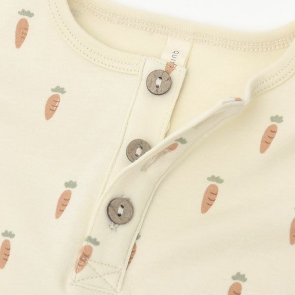 オーガニックコットン ベビーショートスリーブロンパース