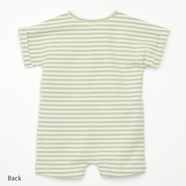 オーガニックコットン ベビーショートスリーブロンパース