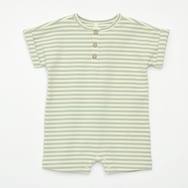 オーガニックコットン ベビーショートスリーブロンパース