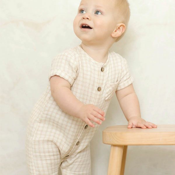 オーガニックコットン ベビーチャーリージャンプスーツ