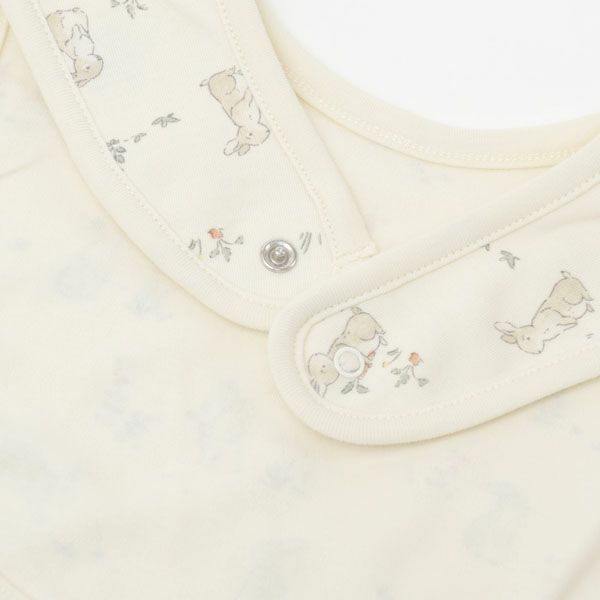 オーガニックコットン ベビー スナップビブ 2枚組