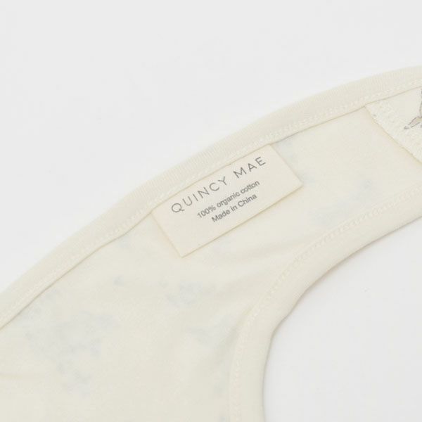 オーガニックコットン ベビー スナップビブ 2枚組