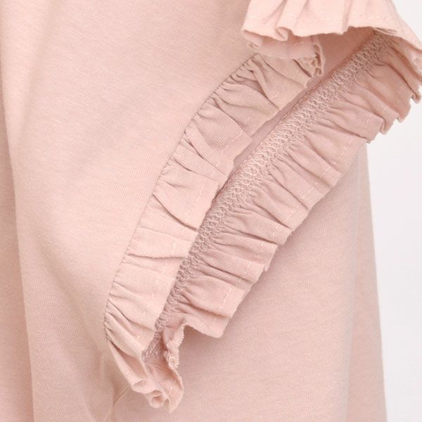 オーガニックコットン ローズマリージャージーフリルトップス