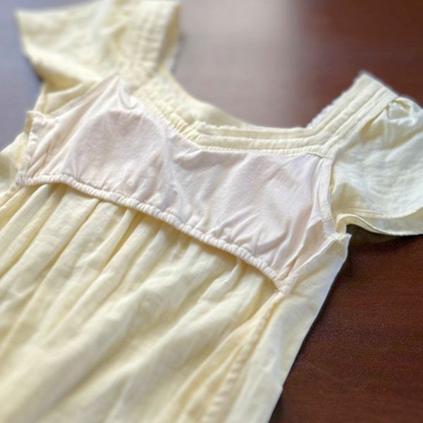 オーガニックコットン カラーガーゼカップ付きアネモネドレス