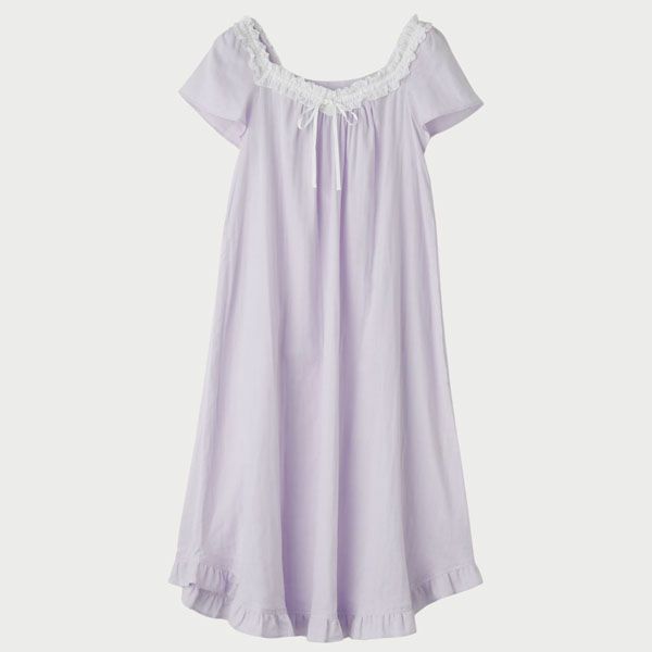 オーガニックコットン カラーガーゼカップ付きアネモネドレス