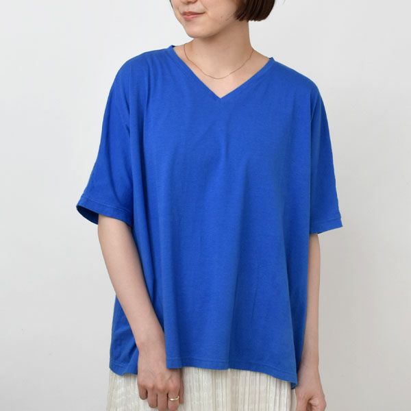 オーガニックコットン VネックTシャツ