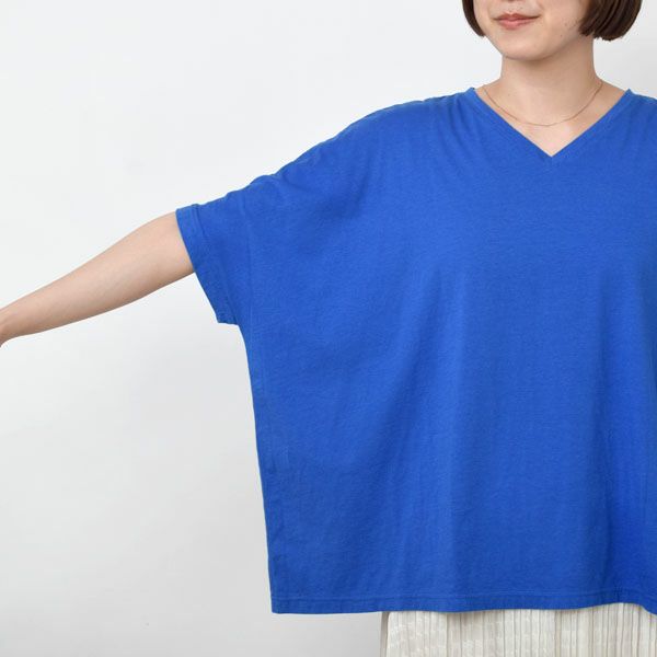 オーガニックコットン VネックTシャツ