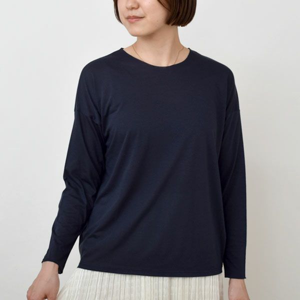 オーガニックコットン 長袖プルオーバー