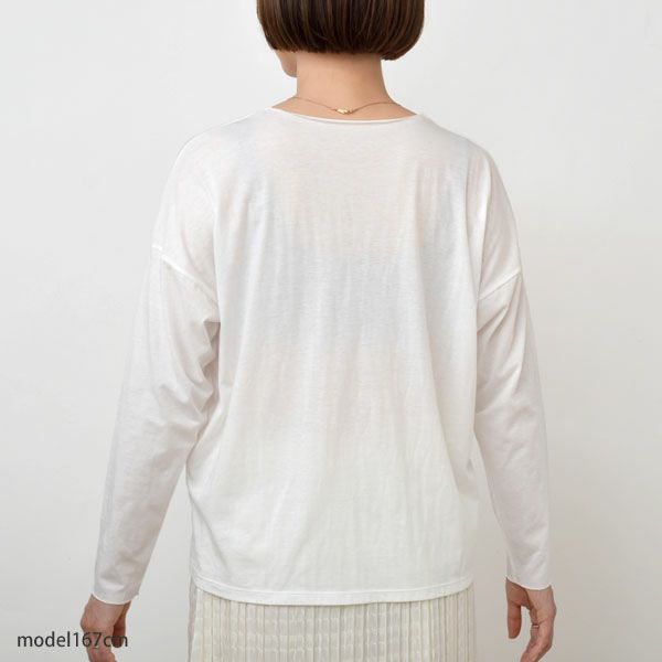 オーガニックコットン 長袖プルオーバー